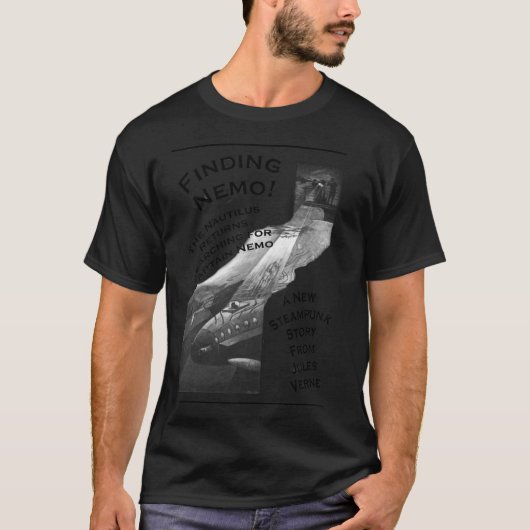 Nemo Jules Vernes New Steampunk Book204 vinden T-shirt (Voorkant)