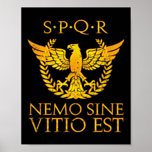 Nemo sine vitio est spar seneca citaat stoic poster