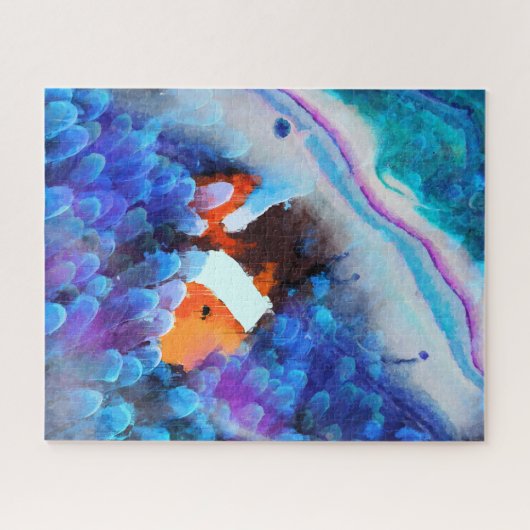 Nemo vinden - Abstracte onderwaterkunst Legpuzzel (Horizontaal)