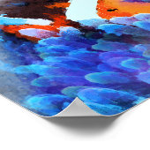 Nemo vinden - Abstracte onderwaterkunst Poster (Hoek)