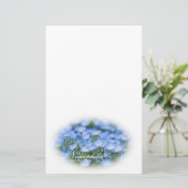NEMOPHILA（Baby Blue Eyes） Briefpapier (Staand voorkant)