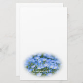 NEMOPHILA（Baby Blue Eyes） Briefpapier (Voorkant / Achterkant)