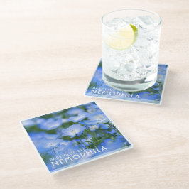 NEMOPHILA（Baby Blue Eyes） Glazen Onderzetter