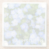 NEMOPHILA(Baby Blue Eyes) Glazen Onderzetter (Achterkant)