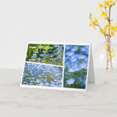 NEMOPHILA（Baby Blue Eyes） Kaart (Gele Bloem)