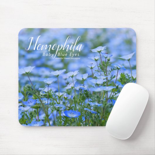 NEMOPHILA(Baby Blue Eyes) Muismat (Met muis)