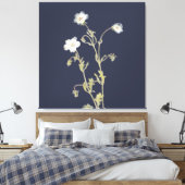 Nemophila Bloemen Canvas Afdruk (Insitu (Slaapkamer))