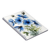 Nemophila - Watercolor flowers Notitieboek (Rechterzijde)