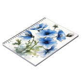 Nemophila - Watercolor flowers Notitieboek (Linkerzijde)