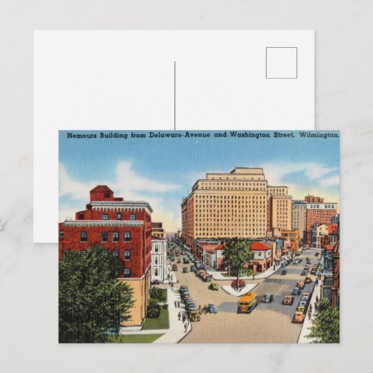 Nemours Building from Delaware, Wilmington Briefkaart (Voorkant / Achterkant)