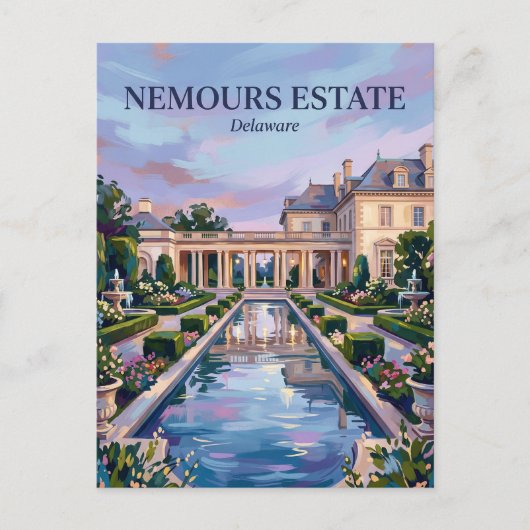 Nemours Estate Gardens VS Briefkaart (Voorkant)