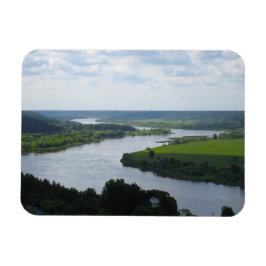Nemunas, rivier de Vilkija, LITOUWEN — Magneet