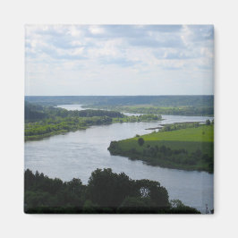 Nemunas, rivier de Vilkija, LITOUWEN — Magneet