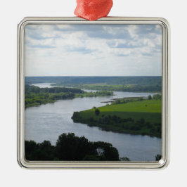 Nemunas, rivier de Vilkija, LITOUWEN — Metalen Ornament