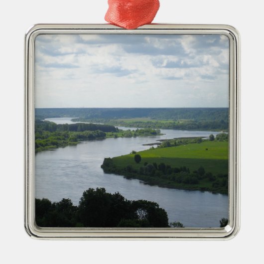 Nemunas, rivier de Vilkija, LITOUWEN — Metalen Ornament (Voorkant)