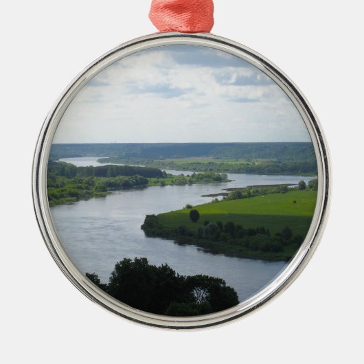 Nemunas, rivier de Vilkija, LITOUWEN — Metalen Ornament (Voorkant)