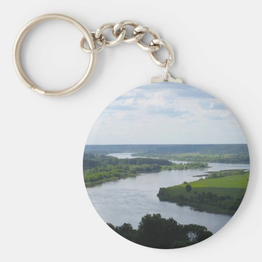 Nemunas, rivier de Vilkija, LITOUWEN — Sleutelhanger (Voorkant)