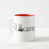 NEN Grote koffie-Mok Tweekleurige Koffiemok (Voorkant links)