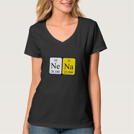 Nena periodiek table name shirt (Voorkant)