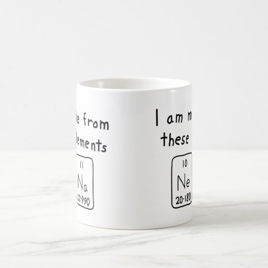 Nena periodieke lijstnaam mok (Center)