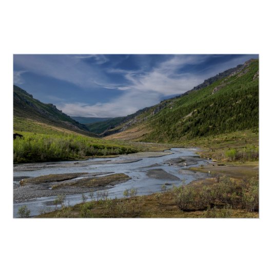 Nenana-rivierbedding Alaska Perfect Poster (Voorkant)