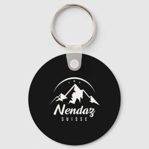 Nendaz Zwitserland Skigebied Snowboarden Sleutelhanger