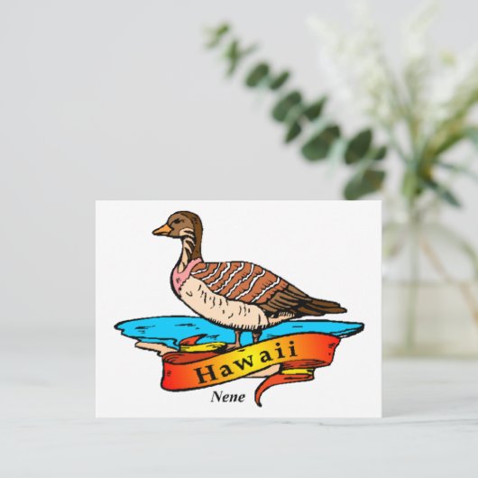 NeNe Bird Briefkaart (Staand voorkant)