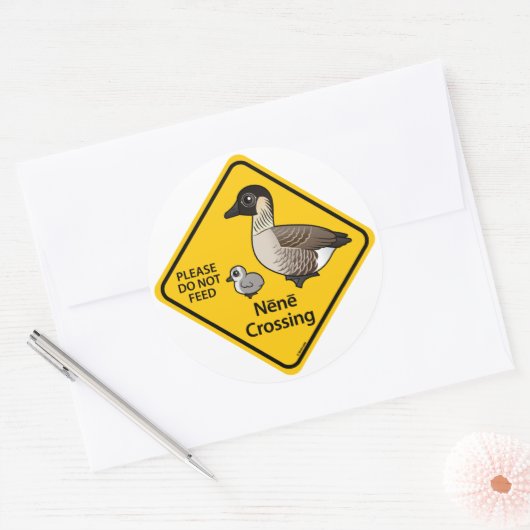 Nene Crossing Ronde Sticker (Envelop)