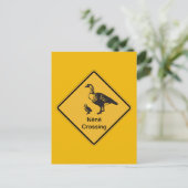 Nene Crossing, Traffic Warning Sign, Hawaii, Veren Briefkaart (Staand voorkant)