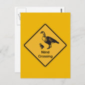 Nene Crossing, Traffic Warning Sign, Hawaii, Veren Briefkaart (Voorkant / Achterkant)