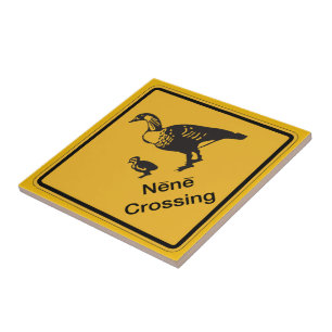 Nene Crossing, Traffic Warning Sign, Hawaii, Veren Tegeltje