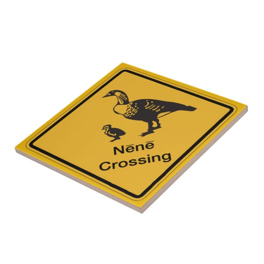 Nene Crossing, Traffic Warning Sign, Hawaii, Veren Tegeltje (Zijkant)