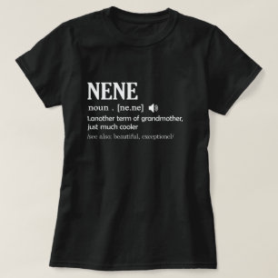 Nene Definition Funny Grandma Moederdag Gift T-shirt