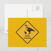 Nene die, het Waarschuwingssein van het Verkeer, Briefkaart (Voorkant / Achterkant)