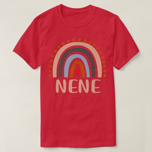 Nene Rainbow Grandma Cute Moederdag Funny Nene T-shirt (Design voorkant)