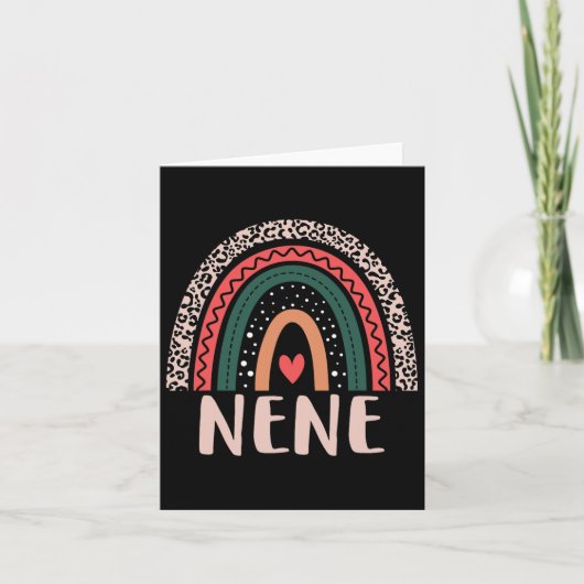 Nene Rainbow Oma Grootmoeder Vrouwen Moederdag Kaart (Voorkant)