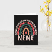 Nene Rainbow Oma Grootmoeder Vrouwen Moederdag Kaart (Gele Bloem)