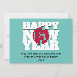 Nengajo Japan Christelijk HAPPY NIEUW JAAR Feestdagenkaart