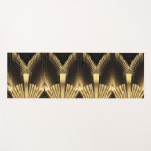 Neo Art Deco Black Gold Geometric Gatsby  Yogamat (Voorkant (horizontaal))