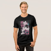 Neo-Bloom Streetwear Tri-Blend Shirt (Voorkant volledig)
