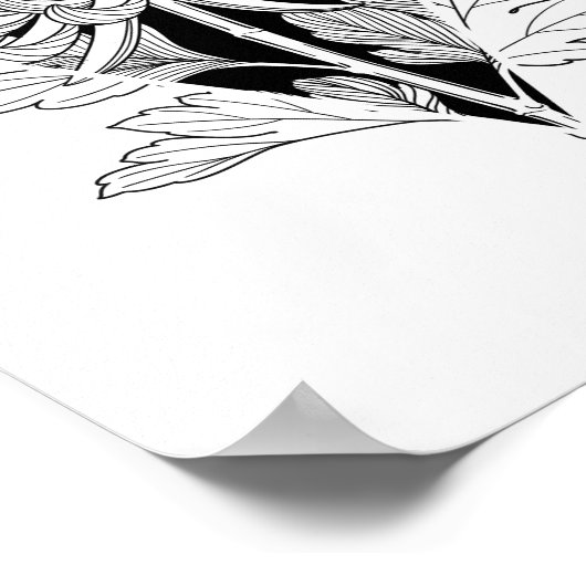 Neo Botanisch Chrysanthemum Poster (Hoek)