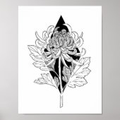 Neo Botanisch Chrysanthemum Poster (Voorkant)