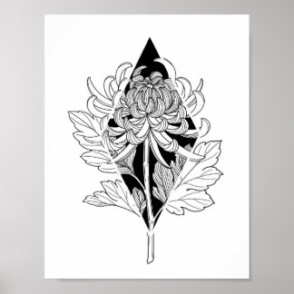 Neo Botanisch Chrysanthemum Poster