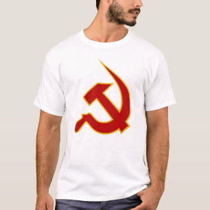 Neo Dark Red & Yellow Hammer & Sickle T-shirt