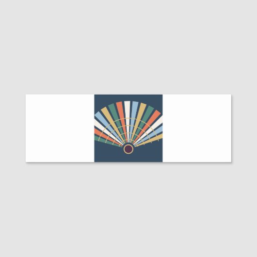 Neo Deco Fan grafisches Naamplaatje (Voorkant)