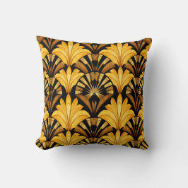 Neo Deco Gold Geometric Abstract Pattern Kussen