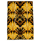 Neo Deco Gold Geometric Abstract Pattern Medium Cadeauzakje (Achterkant)