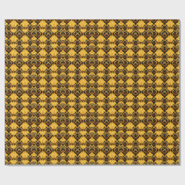 Neo Deco Goud Geometrisch Abstract Patroon Cadeaupapier