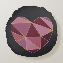 Neo-Deco Hart Ronde Kussen