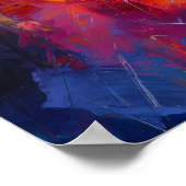 Neo-Expressionistische Melbourne Skyline Levendige Poster (Hoek)